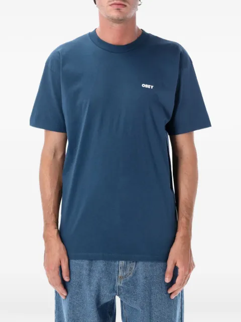 Obey Resistance skull logo-print T-shirt