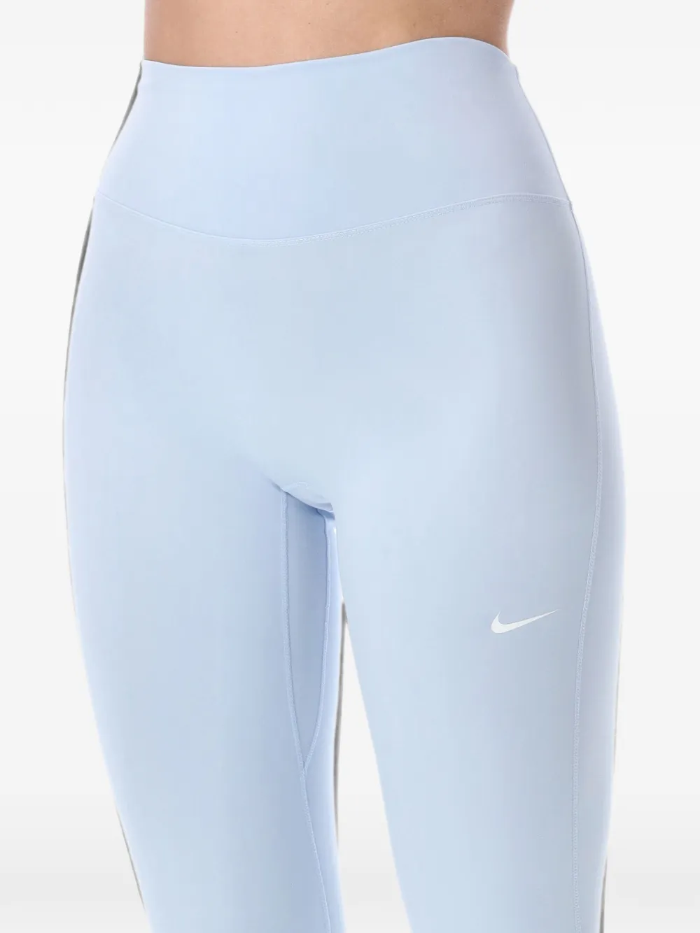 Nike logo-print high-waisted leggings Blauw