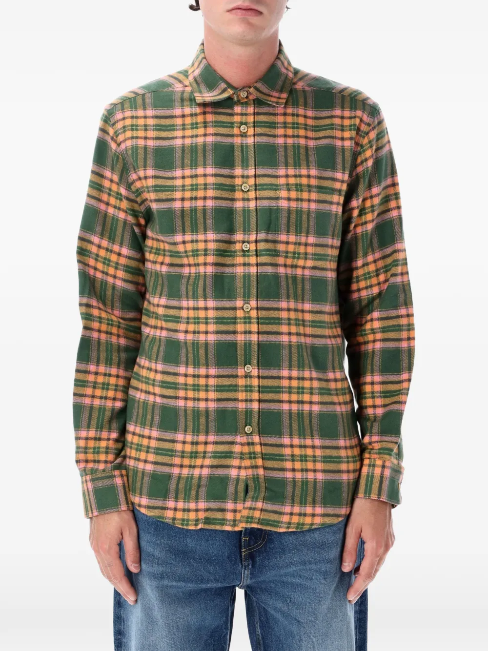 Portuguese Flannel chemise Olivara à carreaux - Vert Portuguese Flannel chemise Olivara à carreaux - Vert
