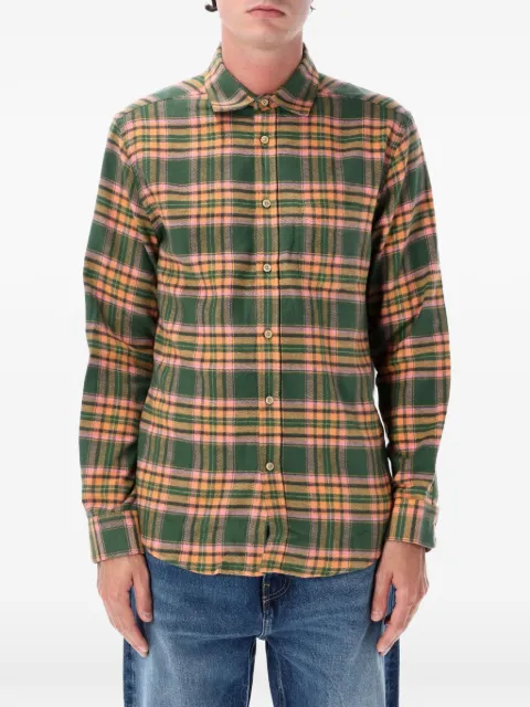 Portuguese Flannel Olivara check-pattern shirt