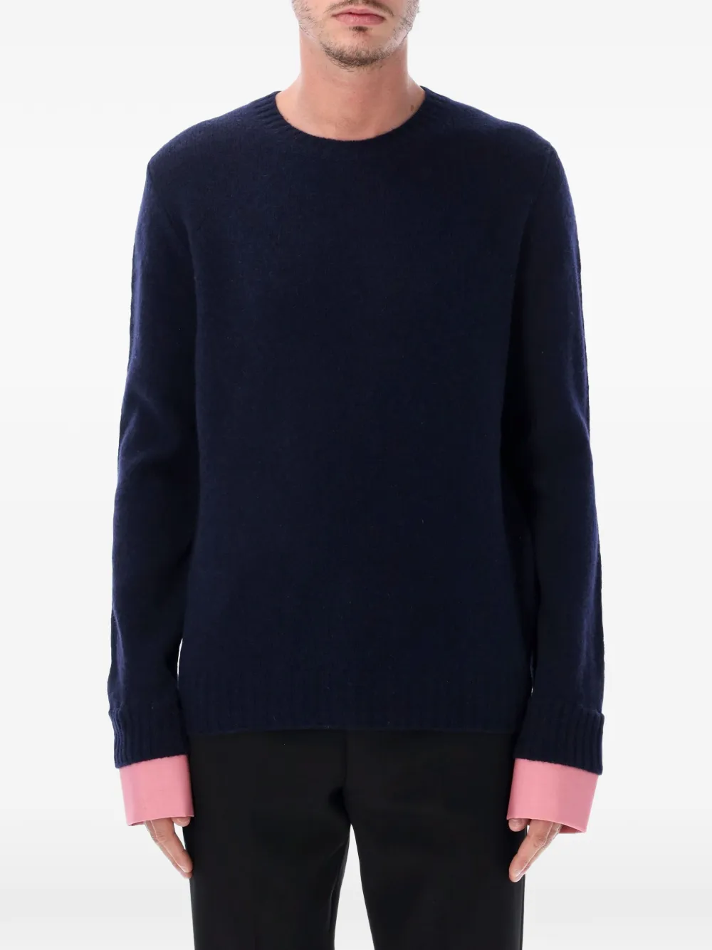 Prada Shetland wool crew-neck sweater - Blu