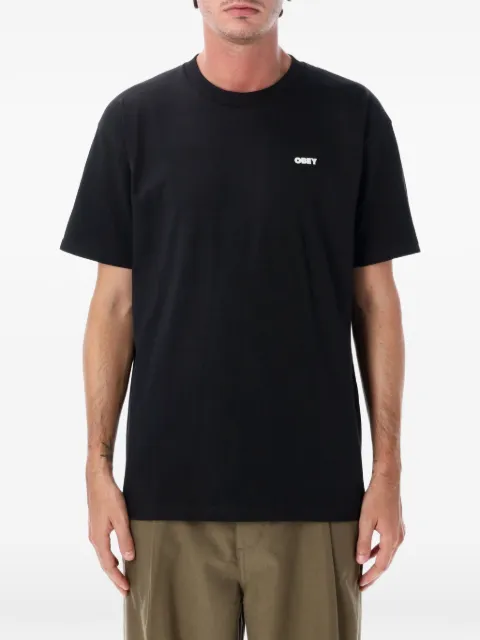Obey Resistance skull logo-print T-shirt