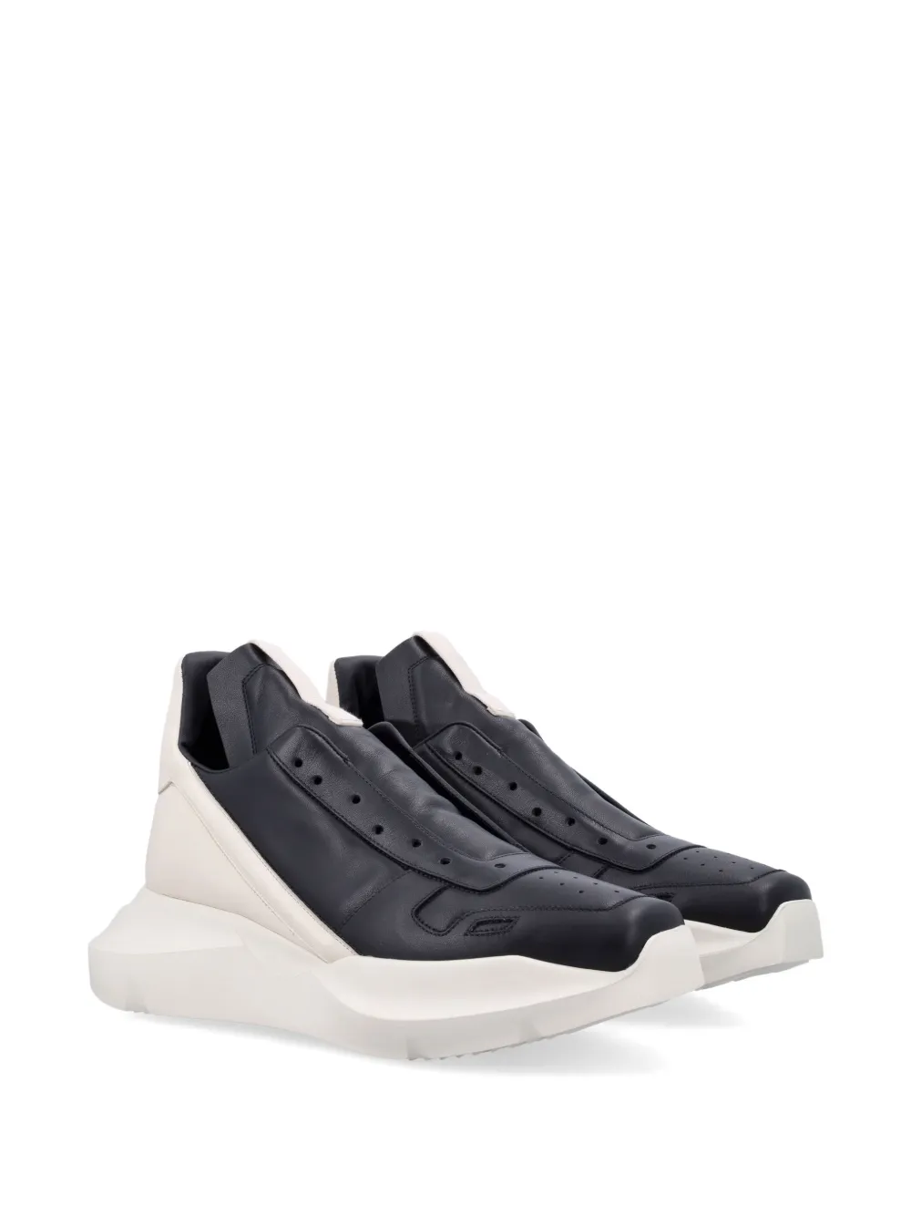 Rick Owens Sneakers met chunky zool en vlakken Zwart
