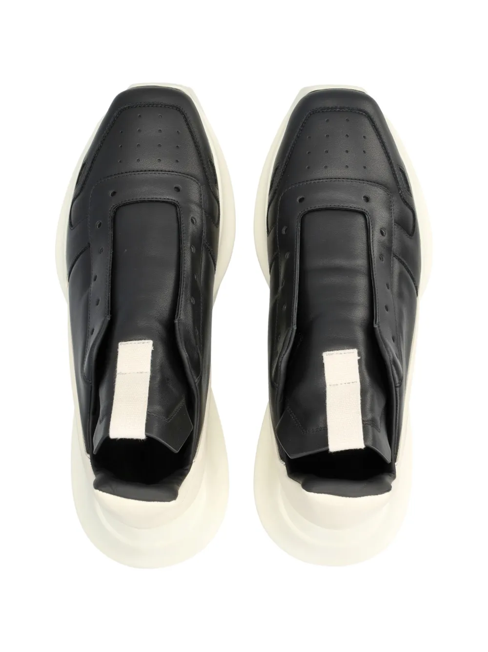 Rick Owens Sneakers met chunky zool en vlakken Zwart