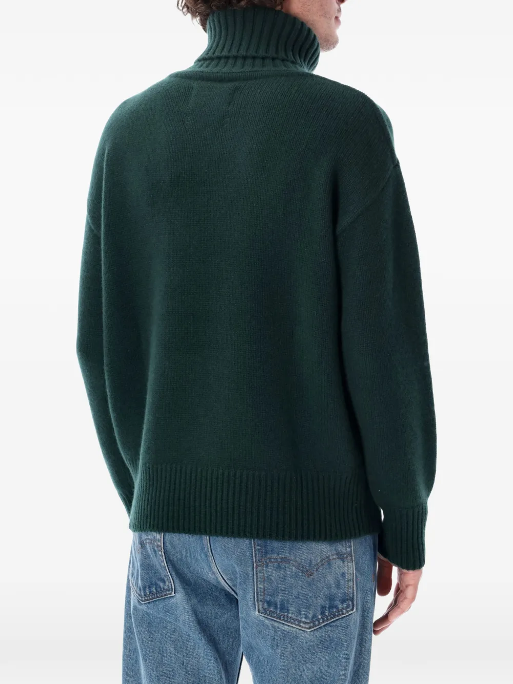 extreme cashmere Oversiz Extra roll-neck sweater Groen