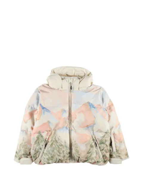 Bonpoint Moyra mountain-print hooded jacket