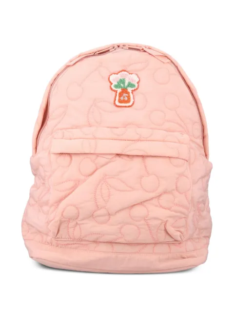Bonpoint quilted floral-patch backpack