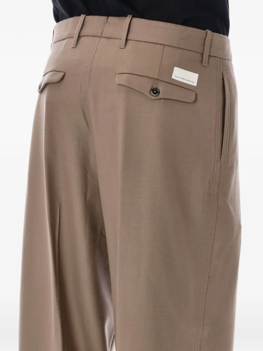 Nine In The Morning Thiago wide-leg chinos Beige