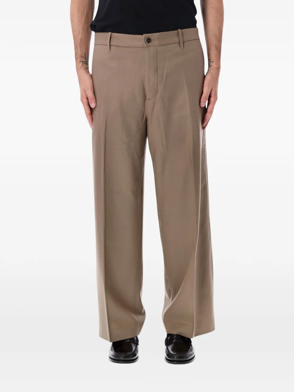 Nine In The Morning Thiago wide-leg chinos - Toni neutri