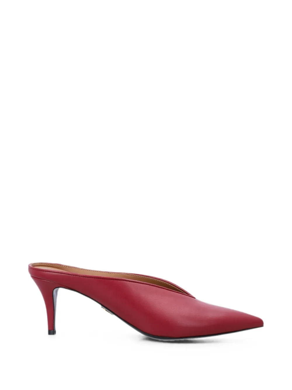 Stella McCartney pointed-toe V-cut mules - Rosso