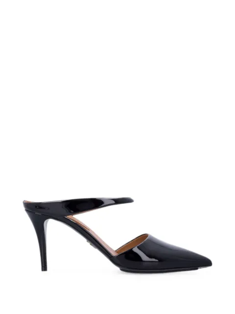 Stella McCartney patent-finish heeled mules