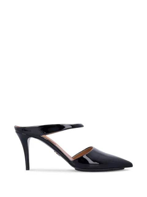 Stella McCartney patent-finish heeled mules