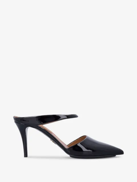 Stella McCartney patent-finish heeled mules