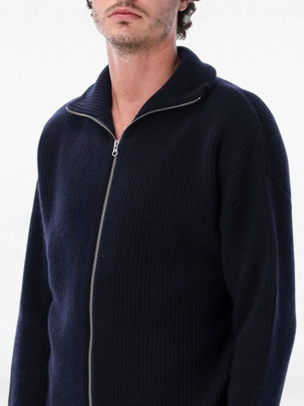 extreme cashmere Xtra Yours vest met rits Blauw