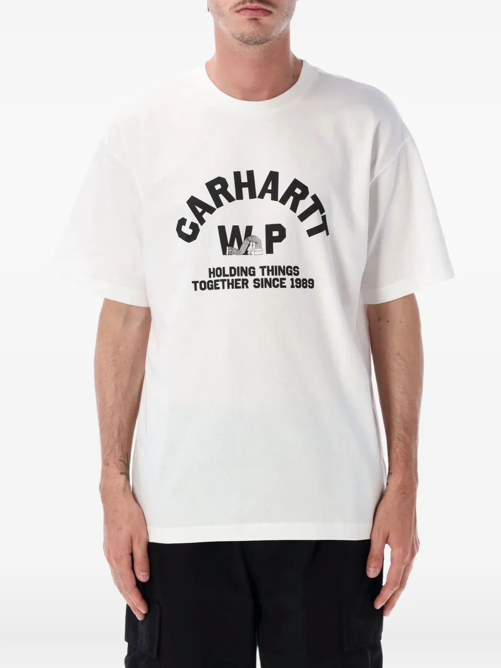 Carhartt WIP Column logo-print T-shirt - Weiß