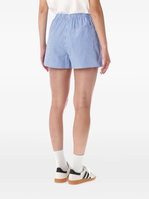 Sporty & Rich ストライプ ショートパンツ | ブルー | FARFETCH JP
