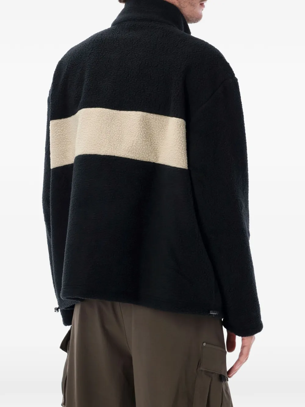 adidas fleece quarter-zip sweatshirt Zwart