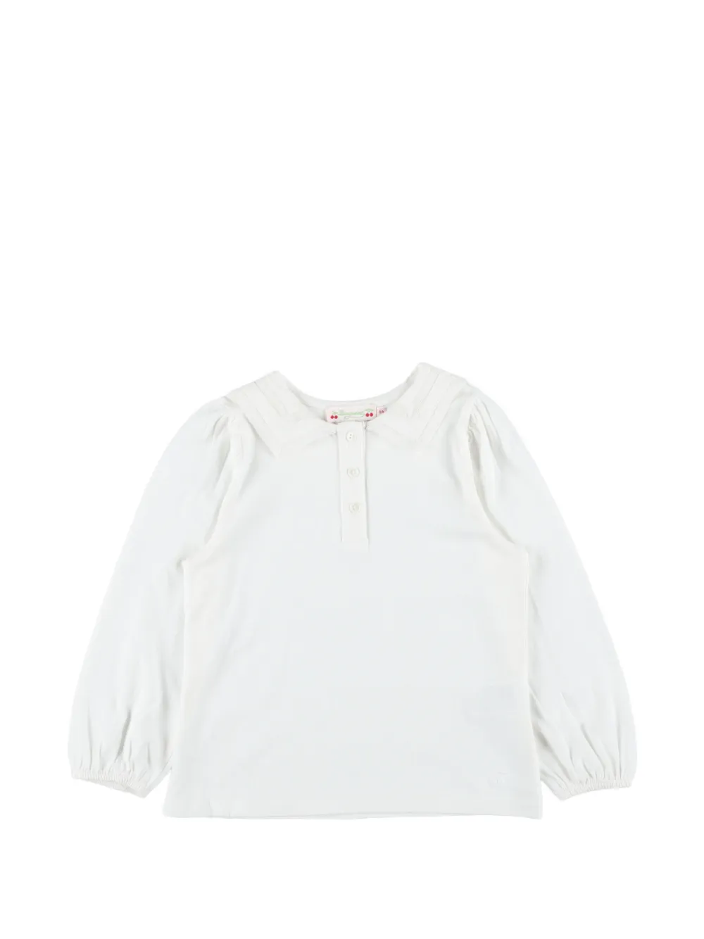 Bonpoint sailor-collar puff-sleeve T-shirt - Bianco