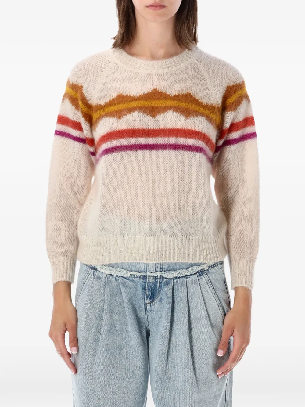 MARANT ÉTOILE Monette raglan-sleeve sweater - Nude