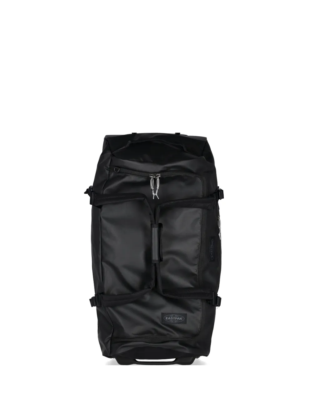 Eastpak medium trolley-handle buckled-strap luggage - Nero