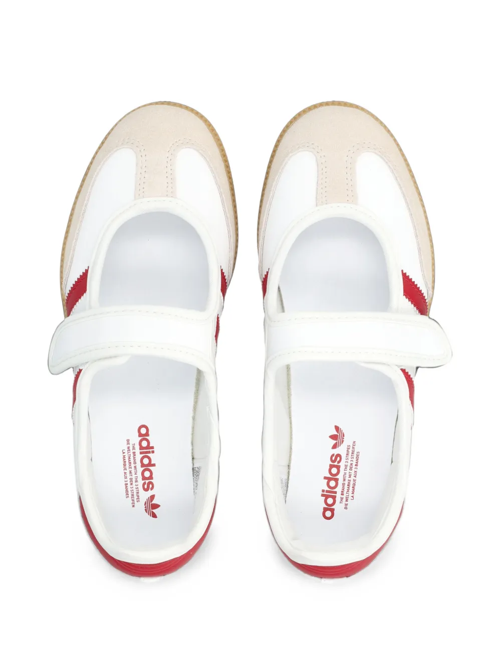 adidas Originals Kids Samba Jane touch-strap sneakers Wit