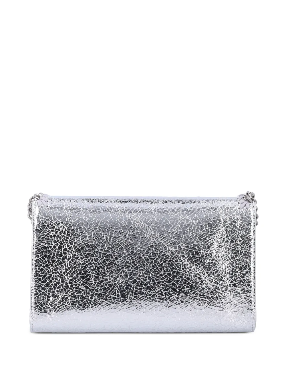 Stella McCartney Falabella schoudertas met gebarsten effect Zilver