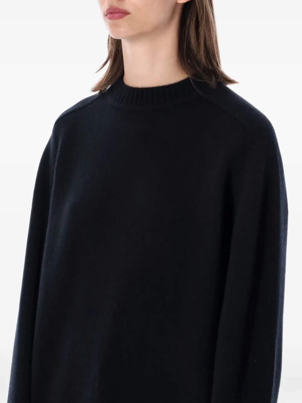 extreme cashmere Ordinary trui met ronde hals Zwart
