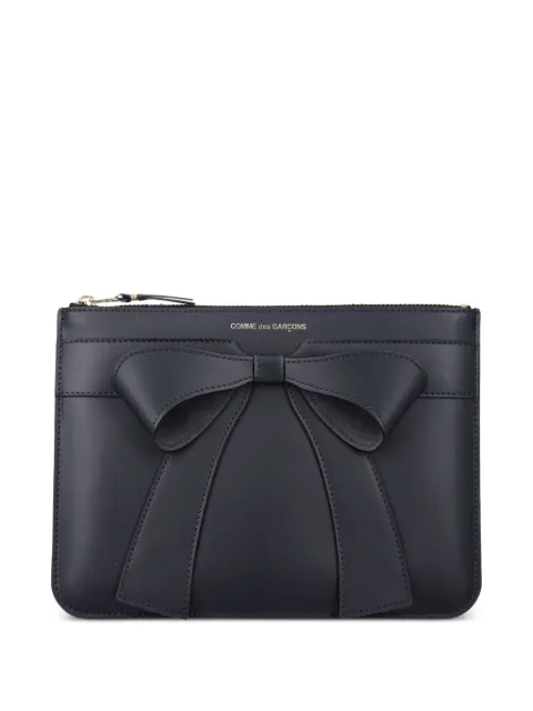 Comme Des Garçons Wallet bow-detail clutch bag