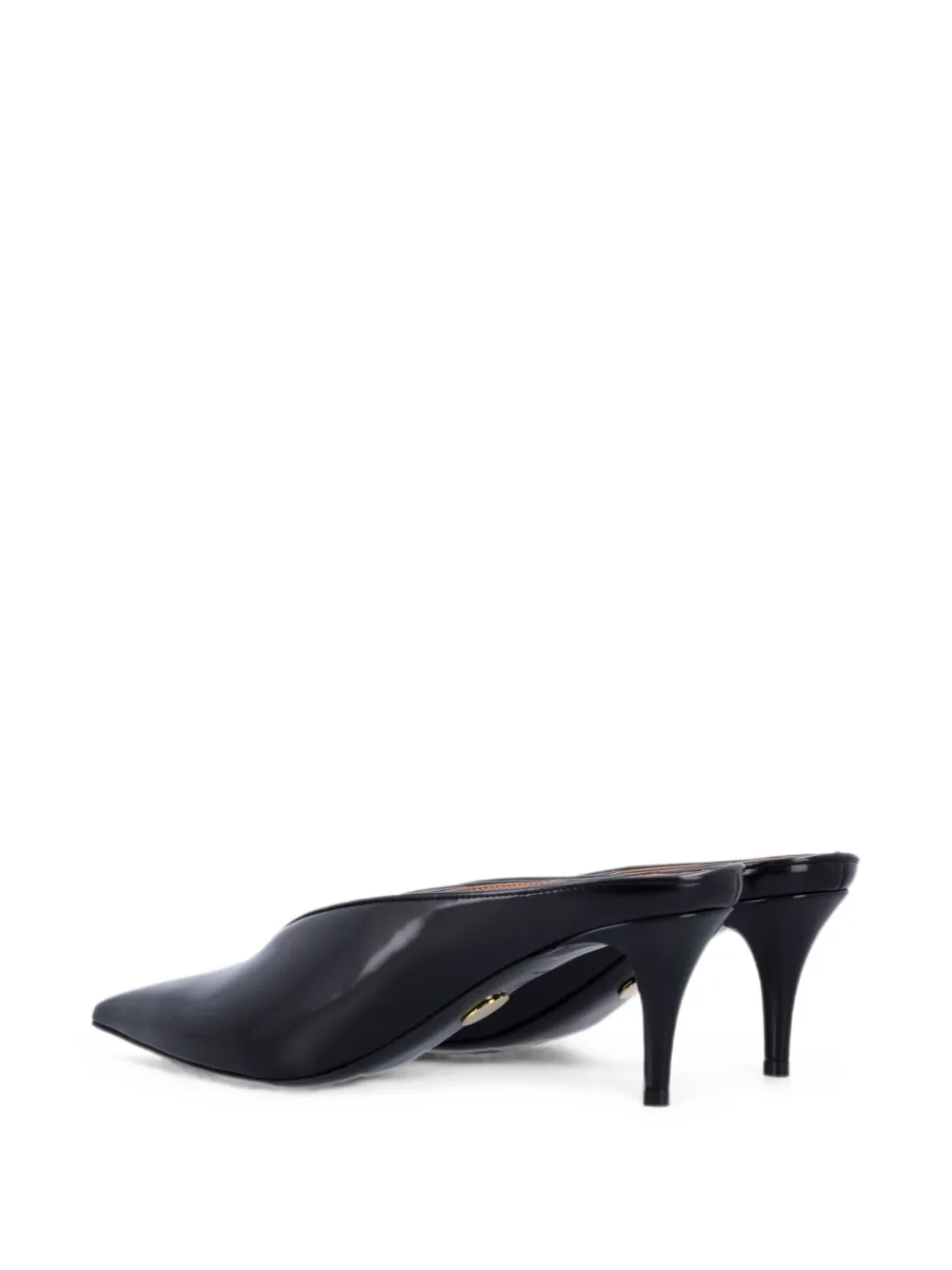 Stella McCartney pointed-toe V-cut mules Zwart
