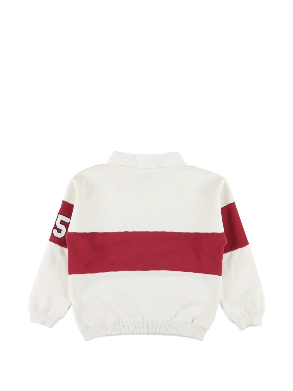 Bonpoint Mazarin logo-embroidered striped polo shirt Wit