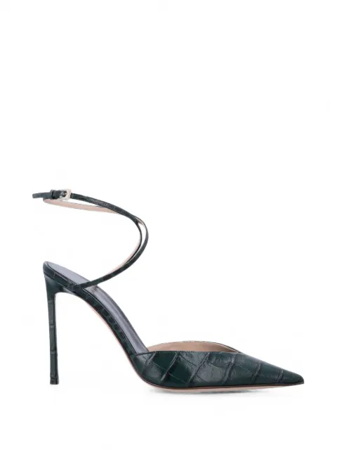 TOM FORD Selen crocodile-effect leather pumps