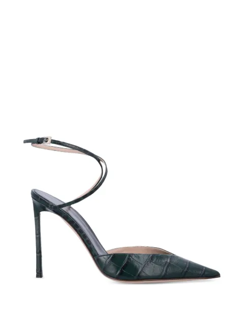 TOM FORD Selen crocodile-effect leather pumps