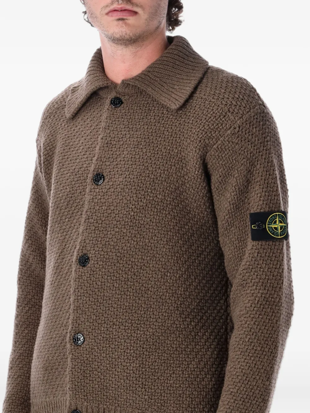 Stone Island 5100056 lambswool jumper Bruin