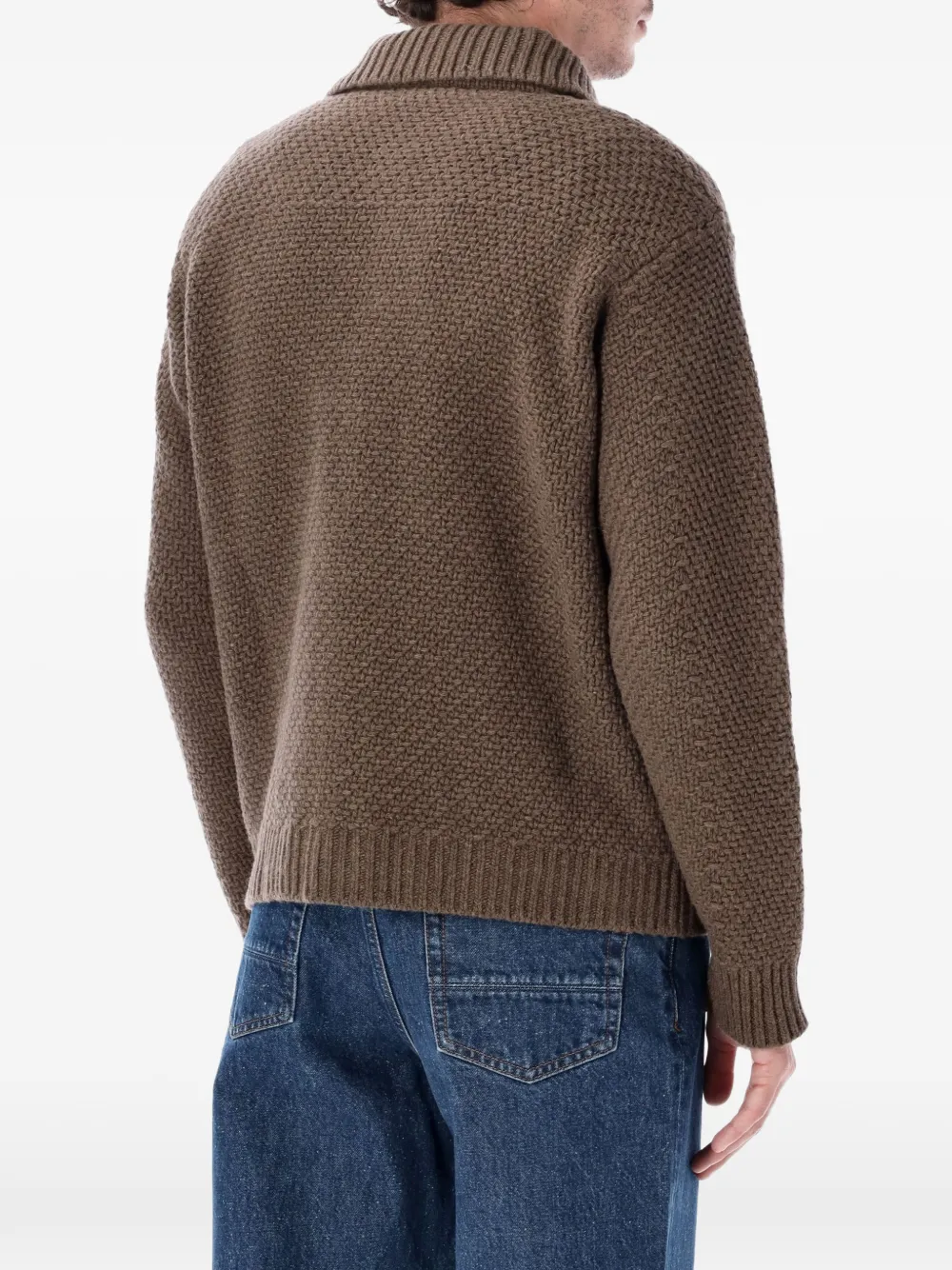 Stone Island 5100056 lambswool jumper Bruin