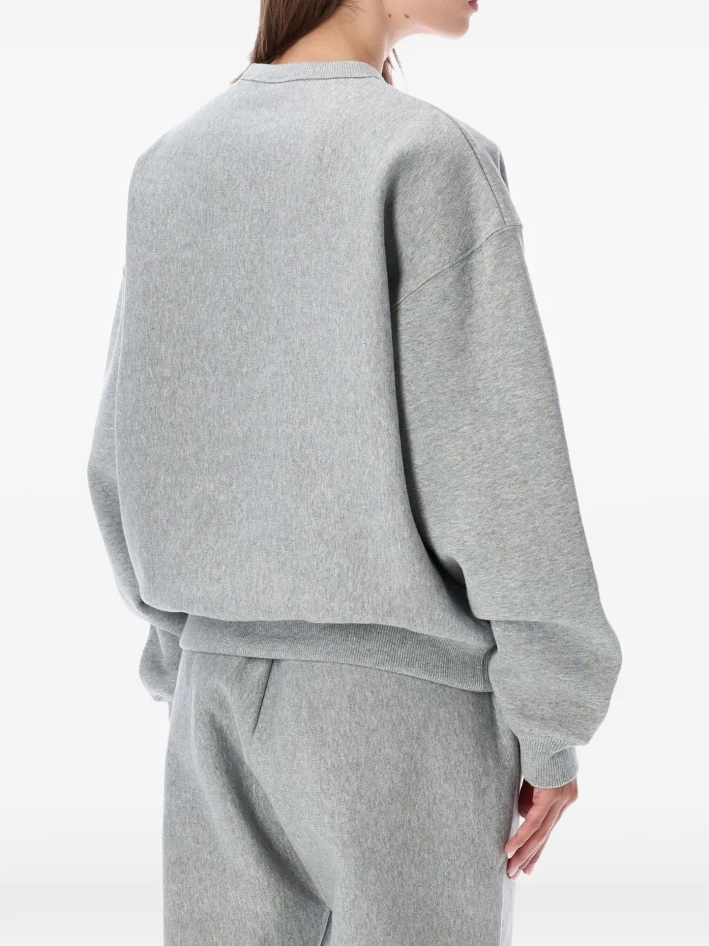 Nike Logo-embroidered Sweatshirt In Gray