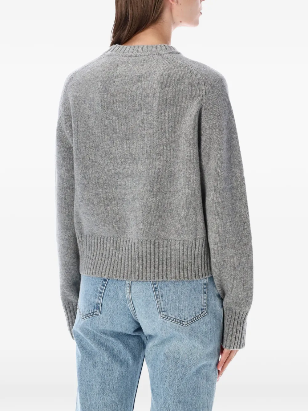 extreme cashmere Please trui met ronde hals Grijs
