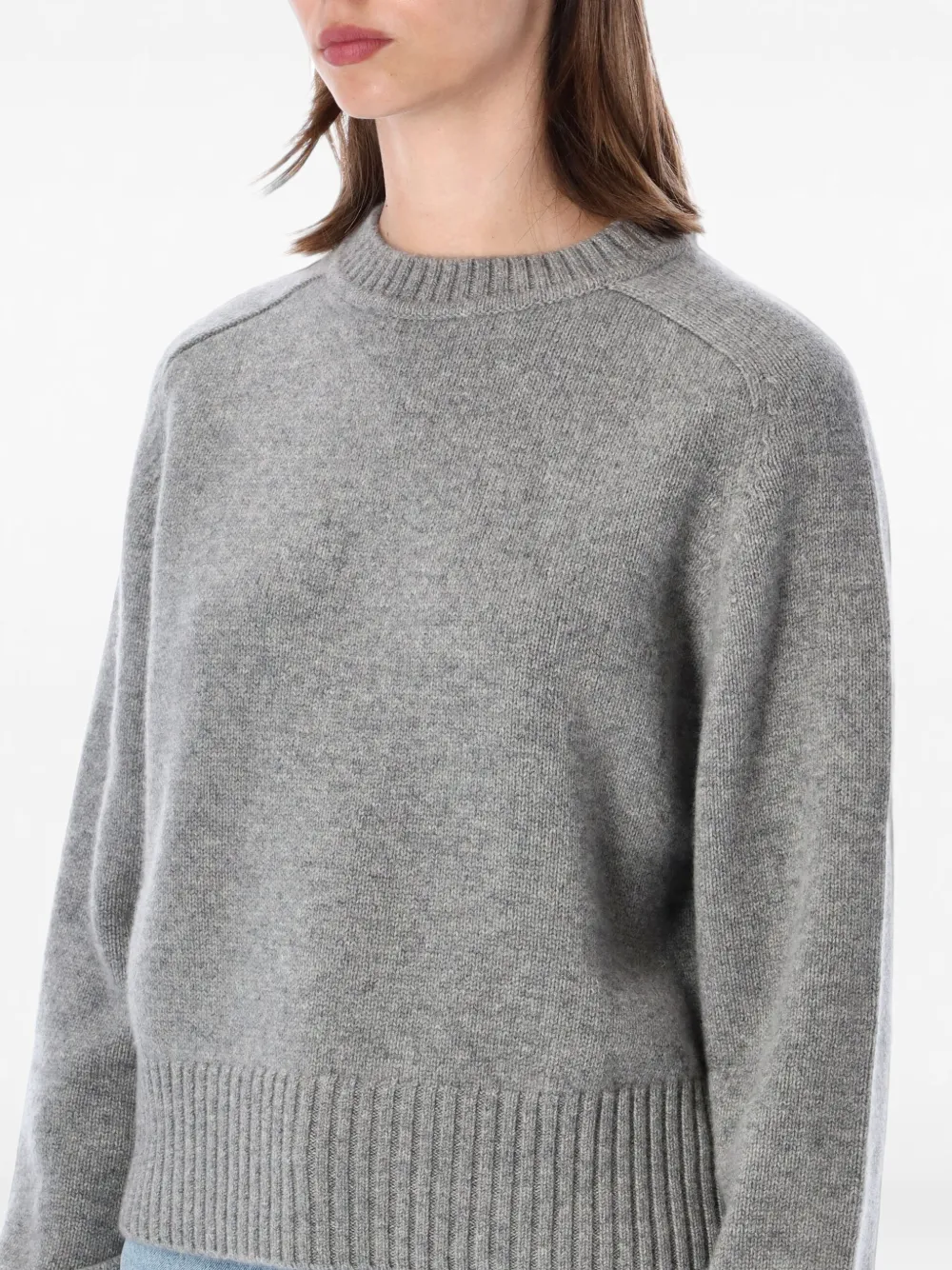 extreme cashmere Please trui met ronde hals Grijs