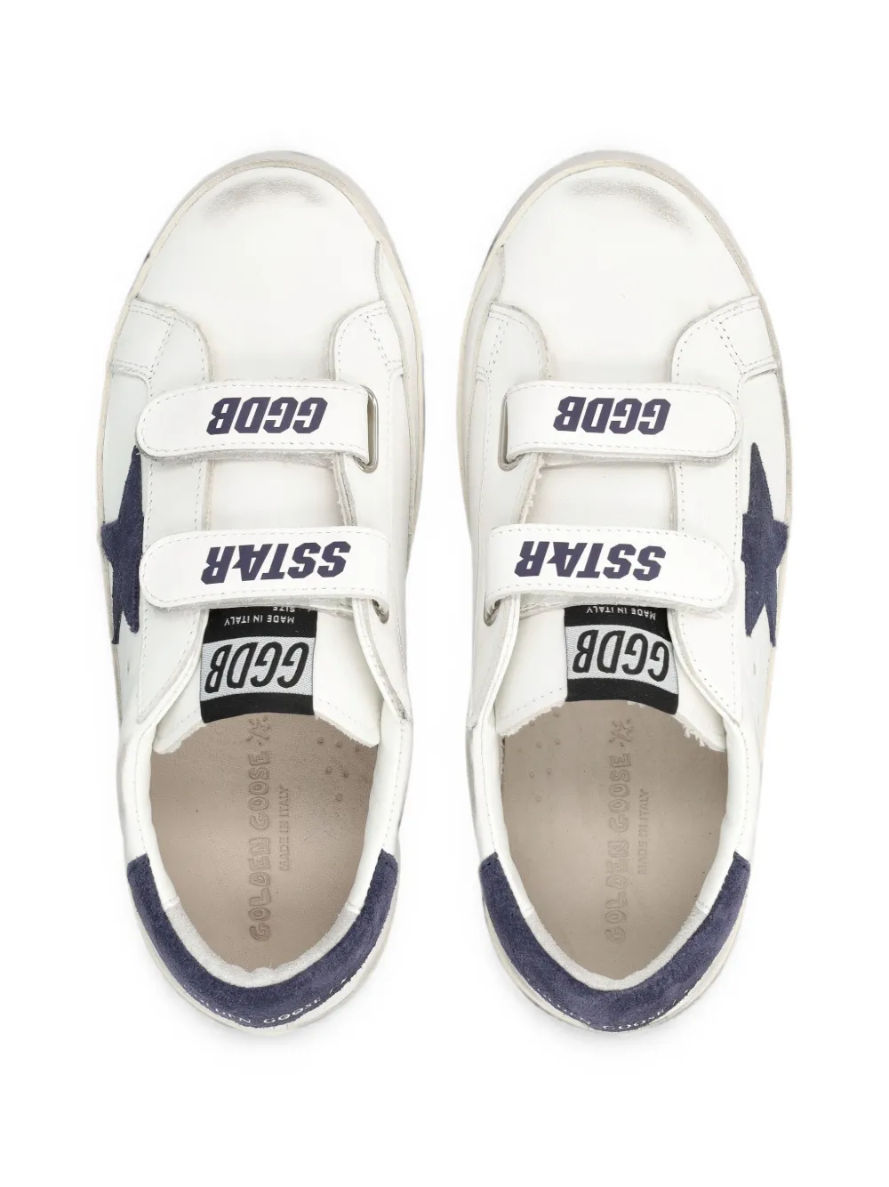 Golden Goose Kids Old School star-patch sneakers Wit