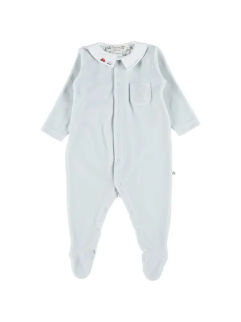 Bonpoint Tilouan embroidered Peter Pan collar pyjamas