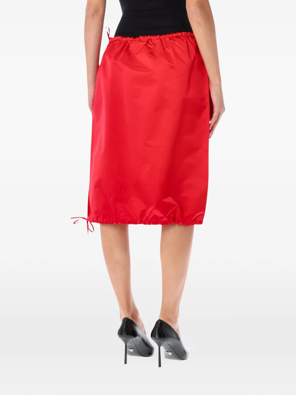 Prada satin skirt Rood