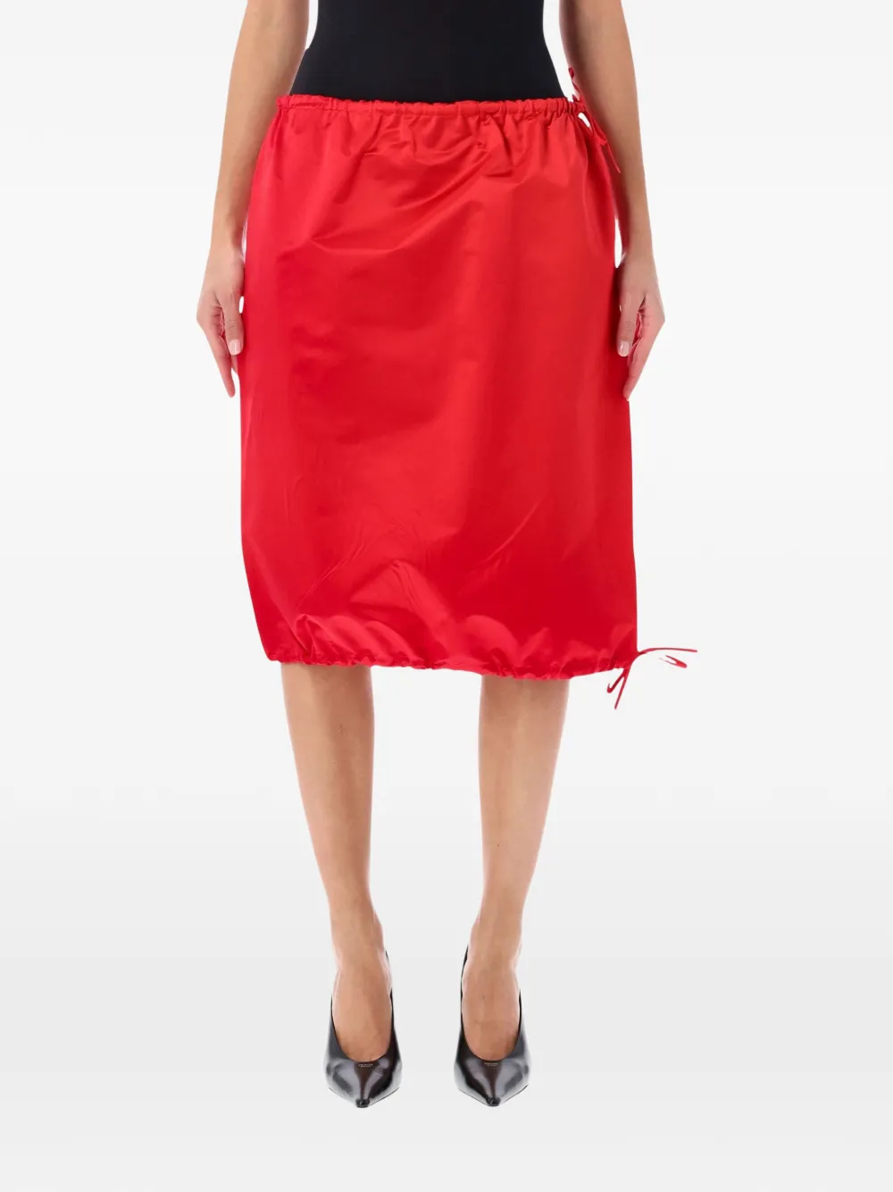 Prada satin skirt Rood