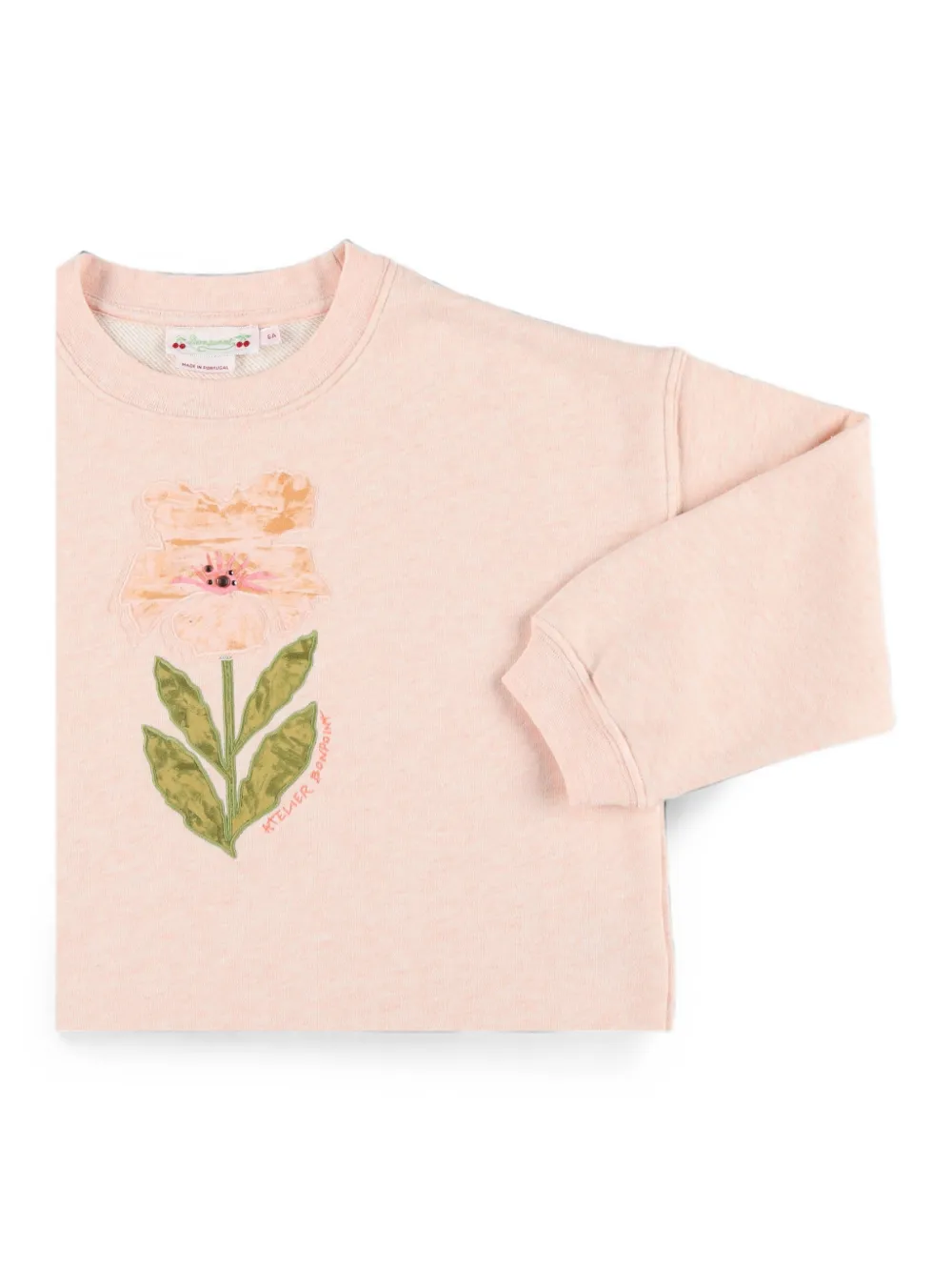 Bonpoint Sweater met bloemenprint Roze