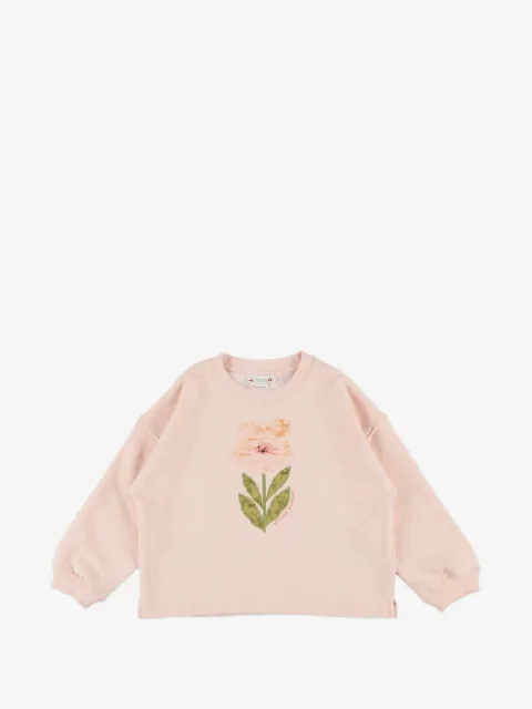 Bonpoint sudadera con estampado floral