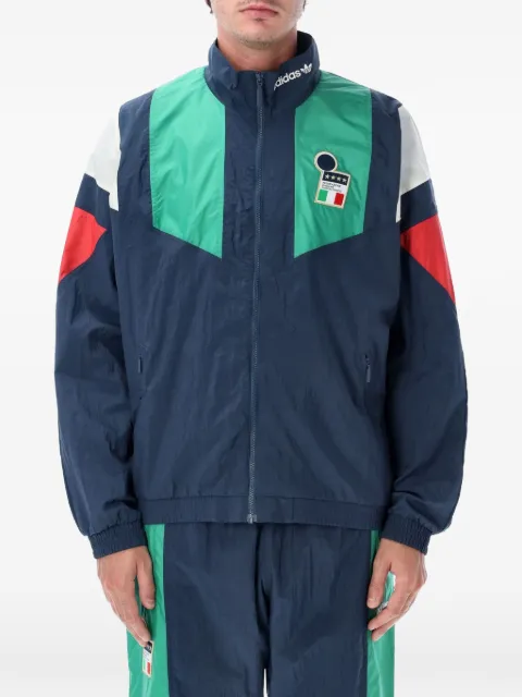 adidas Italy EQT colour-block logo-patch jacket