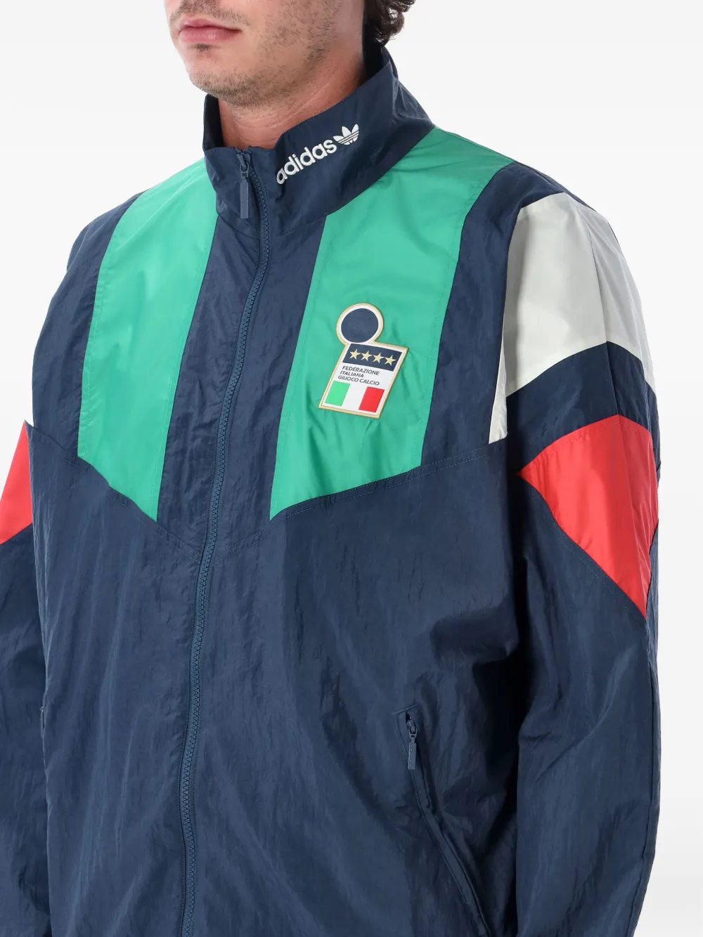 adidas Bomberjack met colourblocking Blauw