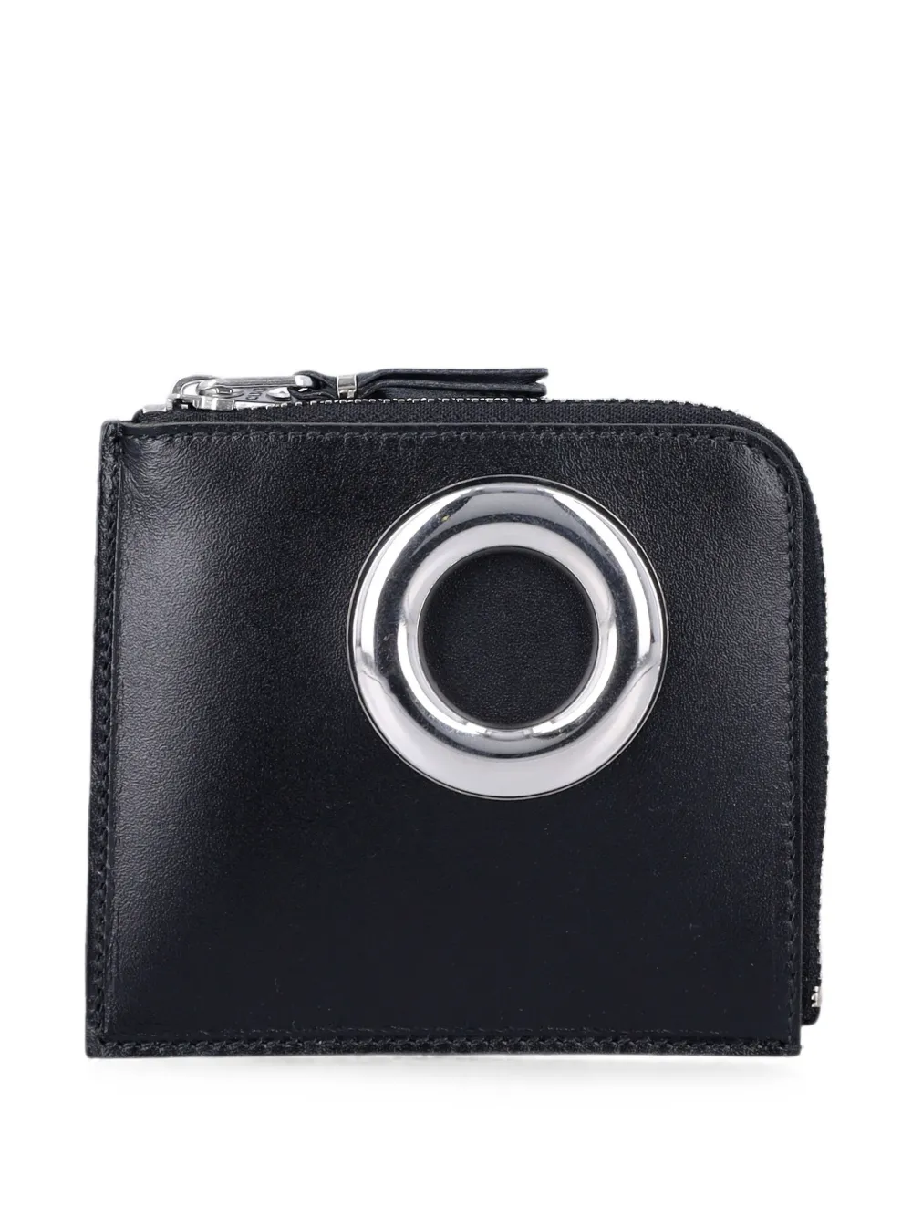 Comme Des Garçons Wallet eyelet-embellished leather wallet - Nero