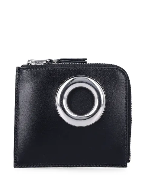 Comme Des Garçons Wallet eyelet-embellished leather wallet