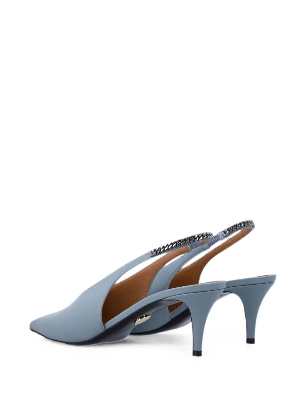 Stella McCartney chain-link slingback pumps Blauw