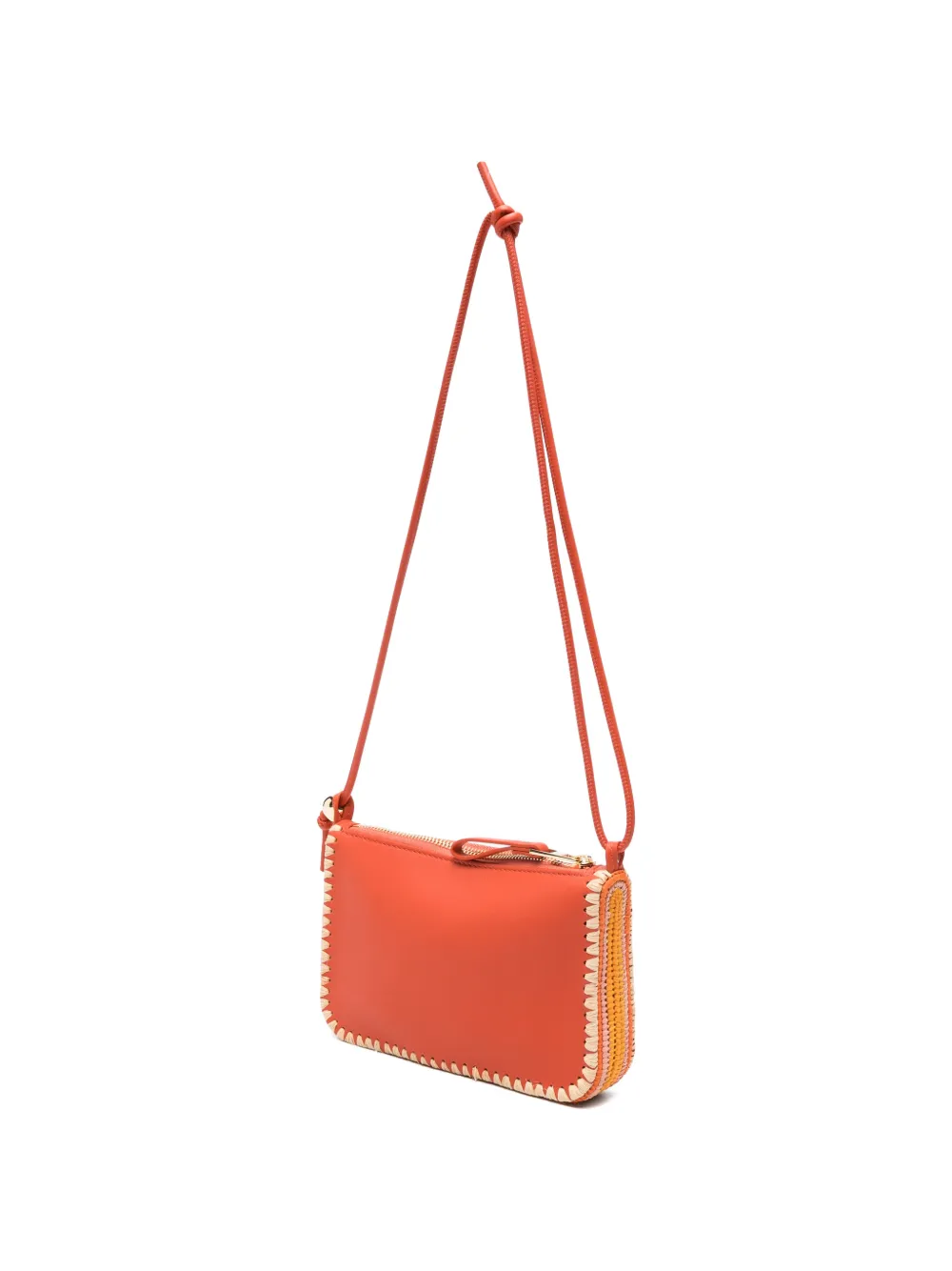 LOEWE Paula's Ibiza clutch met afwerking Oranje