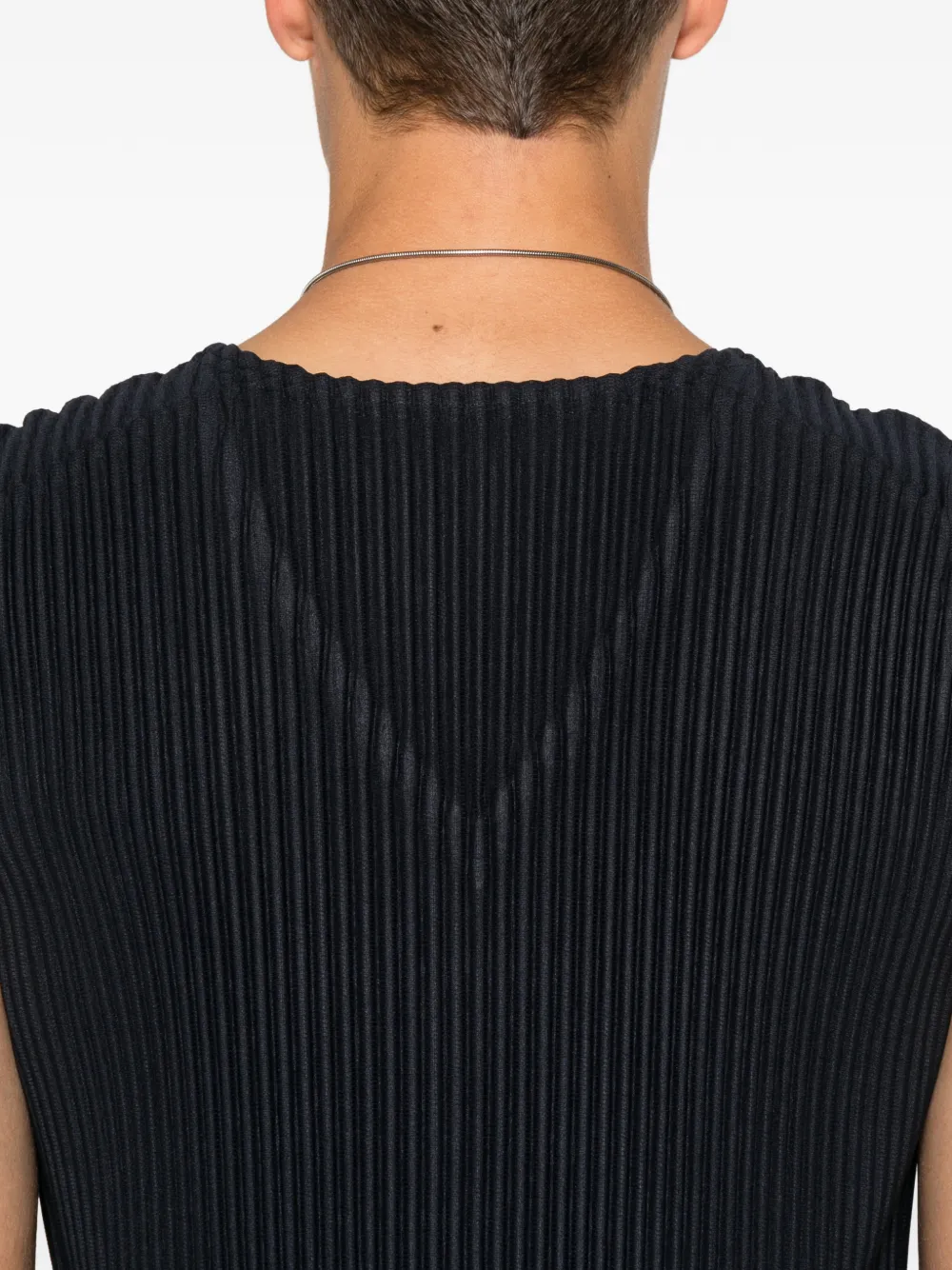Homme Plissé Issey Miyake Homme plissé geplooid T-shirt Blauw